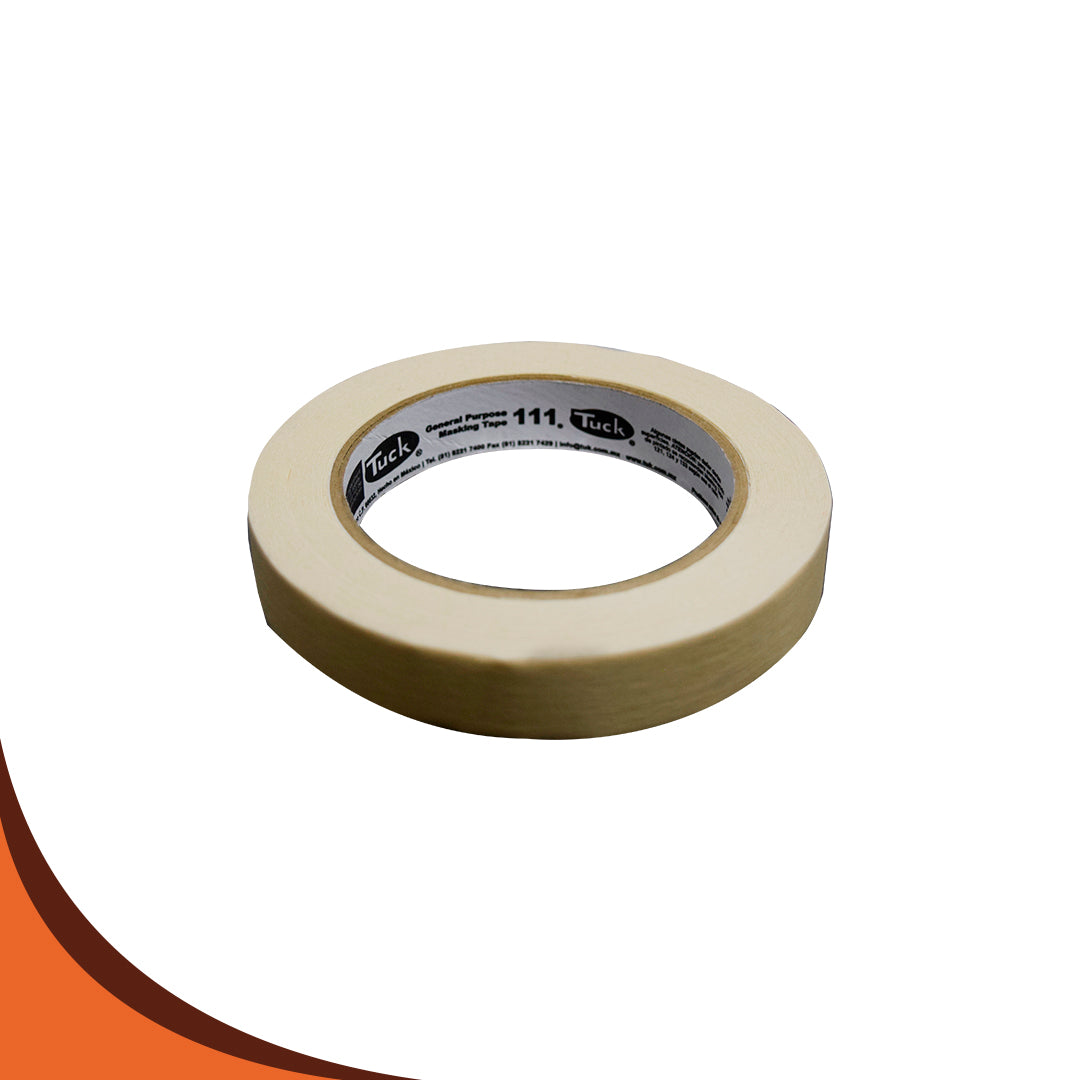 CINTA MASKING TAPE 18 X 50 3/4” T-111. CAJA 48 PZS