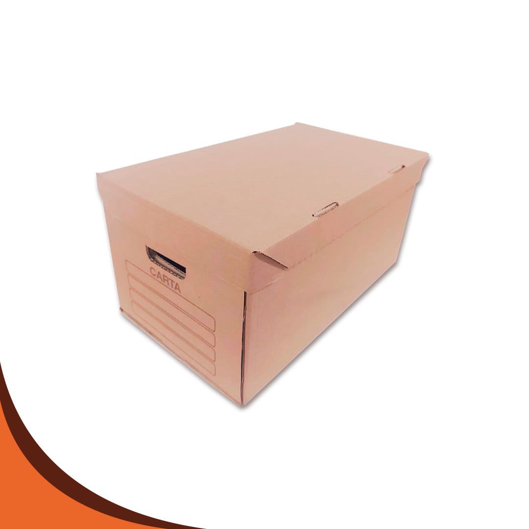 CAJA ARCHIVO CARTA 49.5X30.5X24.5 23ECT. PQT. 10 PZS