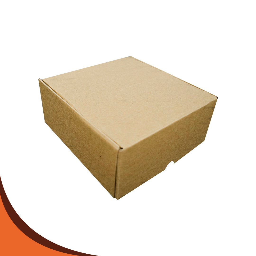 CAJA KRAFT TIPO COFRE 20X20X8.5 MICRO-K-26 ECT PQT. 50 PZS