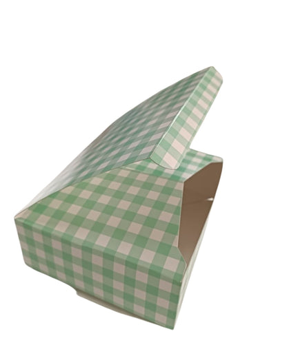 CAJA PARA GALLETAS 20X15X6  VERDE PQT 10 PZAS