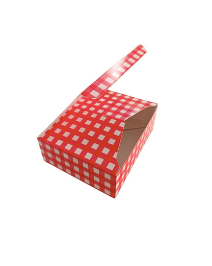 CAJA PARA GALLETAS 20X15X6  ROJA PQT 10 PZAS