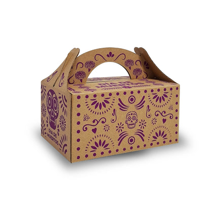 Caja Lonchera Kraft Día de Muertos Magenta para Alimentos | ALIM 074 K/K