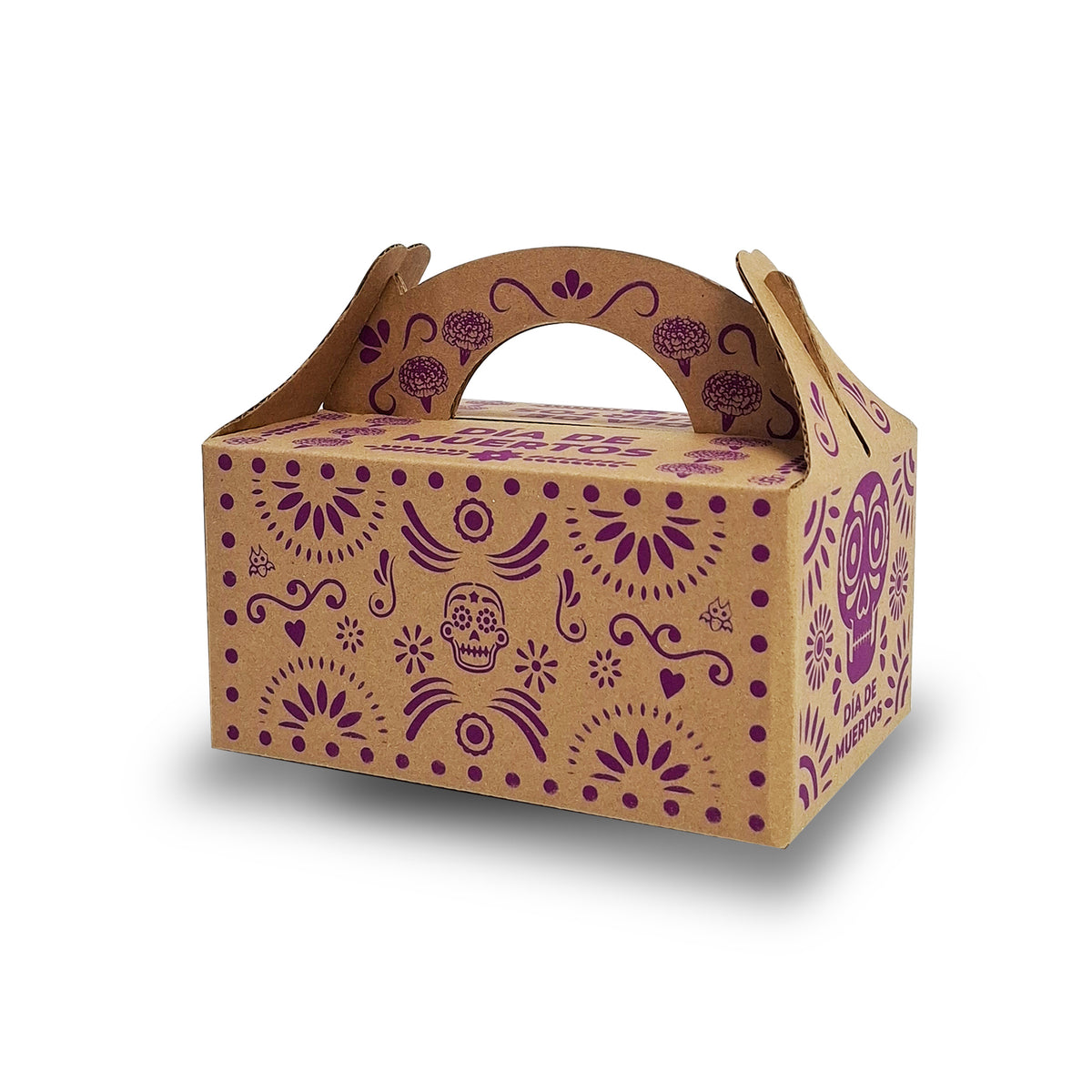 Caja Lonchera Kraft Día de Muertos Magenta para Alimentos | ALIM 074 K/K