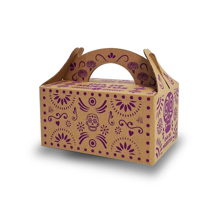Caja Lonchera Kraft Día de Muertos Magenta para Alimentos | ALIM 074 K/K