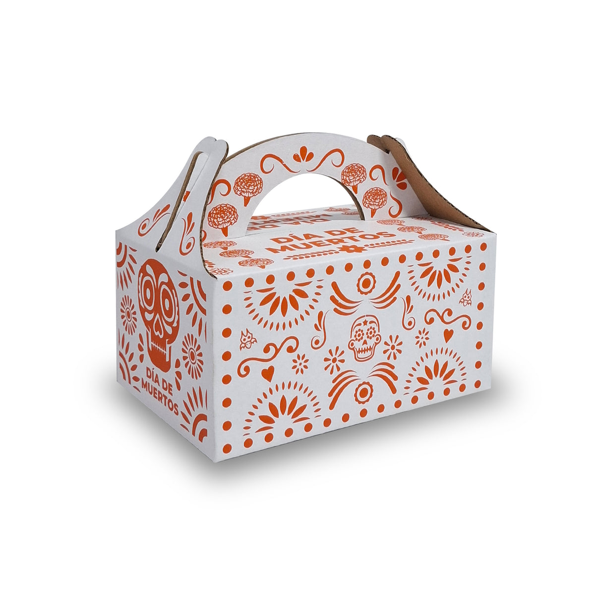 Caja Lonchera Día de Muertos Naranja para Alimentos | ALIM 074-B/K