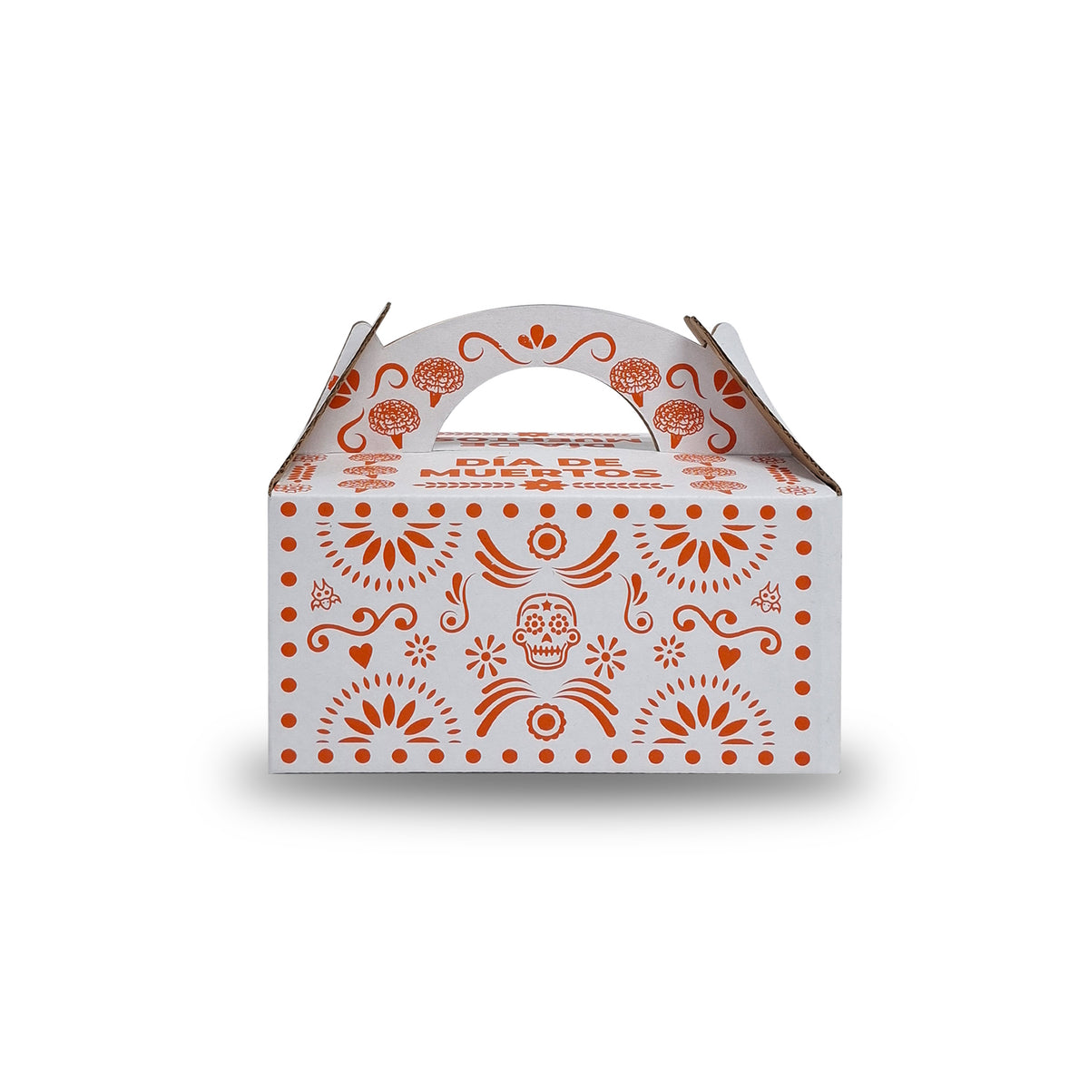 Caja Lonchera Día de Muertos Naranja para Alimentos | ALIM 074-B/K