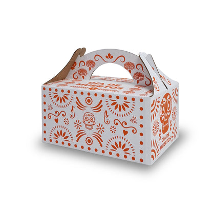 Caja Lonchera Día de Muertos Naranja para Alimentos | ALIM 074-B/K