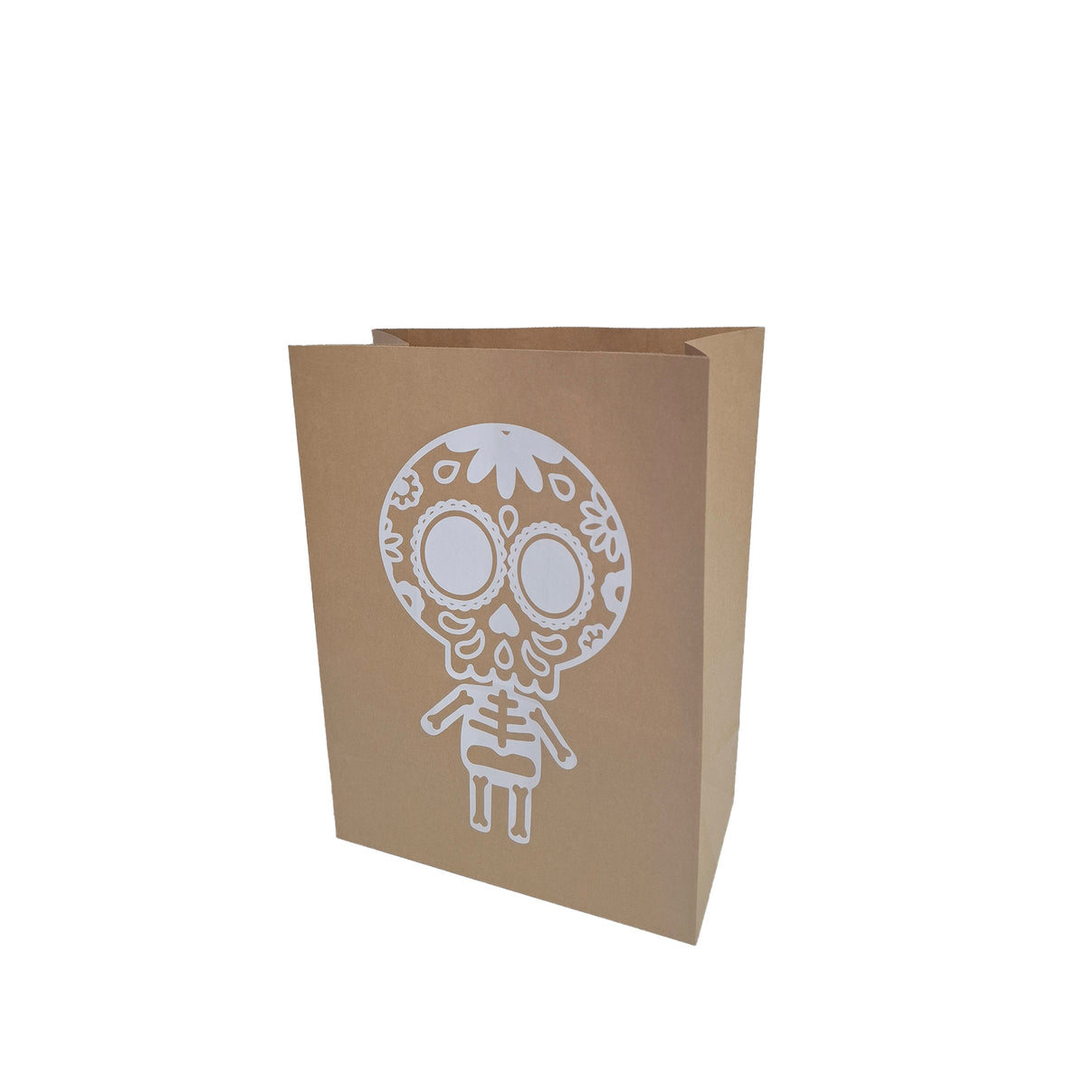 Bolsa Kraft Día de Muertos Calavera Blanca | ALIM 132